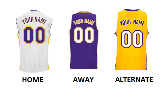(image for) LOS ANGELES L PRO BASKETBALL Number Kit - Click Image to Close